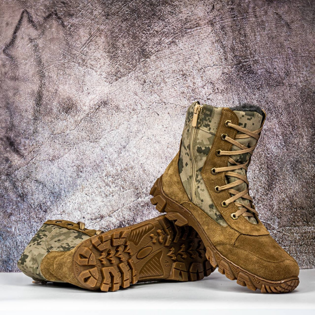 Демисезонные Берцы Тактические Ботинки Мужские Кожаные 45р (30 см) MBD-000033-RZ45 - изображение 1