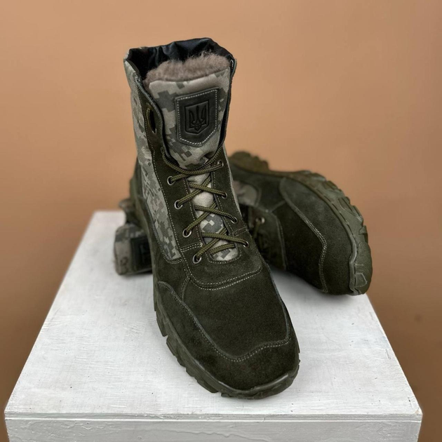 Демисезонные Берцы Тактические Ботинки Мужские Кожаные 40р (26,5 см) MBD-000065-RZ40 - изображение 1
