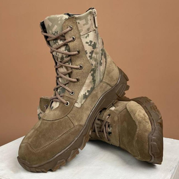 Демисезонные Берцы Тактические Ботинки Мужские Кожаные 43р (28,5 см) MBD-000009-RZ43 - изображение 2