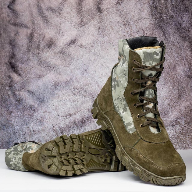 Демисезонные Берцы Тактические Ботинки Мужские Кожаные 44р (29 см) MBD-000013-RZ44 - изображение 2
