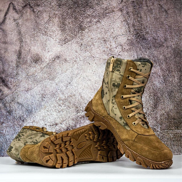 Зимние Берцы Тактические Ботинки Мужские Кожаные 44р (29 см) MBZ-000033-RZ44 - изображение 1