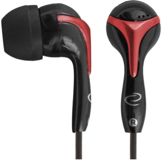 Słuchawki Esperanza In-Ear EH123 Czarny/Fioletowy (5905784769349) - obraz 1