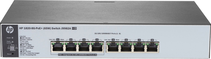 Przełącznik HPE 1820-8G-PoE+ Smart Switch (0888182299487) - obraz 2