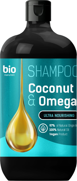 Szampon Bio Naturell Coconut Oil & Omega 3 946 ml (8588006041323) - obraz 1