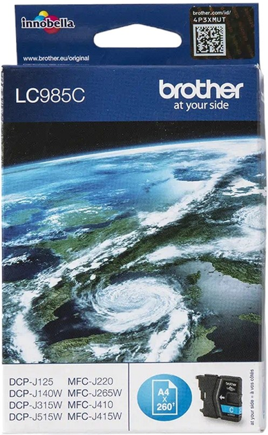 Tusz Brother LC985C Blue (4977766675420) - obraz 2