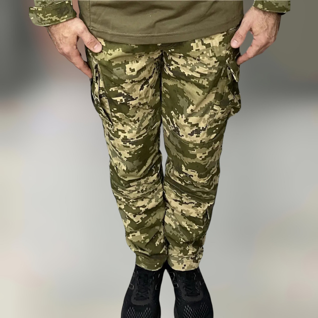 Штани тактичні, бавовна, український піксель, Wolftrap, розмір XL, штани для військових - зображення 1