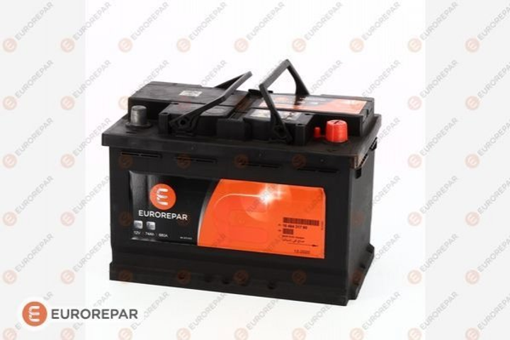 Аккумулятор EUROREPAR 1648431780 Volvo S60; Citroen C5, DS4, Jumpy; Peugeot 3008, Expert; Jaguar XJ; Audi A6; Jeep Cherokee KL; Renault Trafic; Volkswagen Passat, Transporter; Dacia Duster; Toyota Carina; Porsche 911 - изображение 1