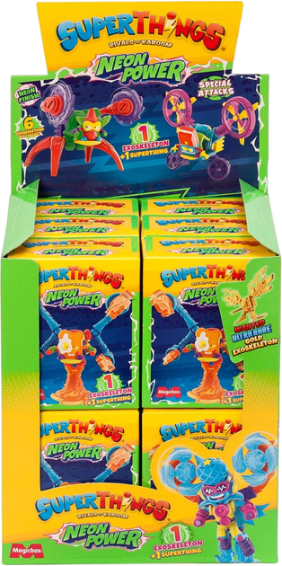 Figurka Magic Box SuperThings Neon Power ExoSkeleton (PST11D812IN00) (8431618023075) - obraz 1