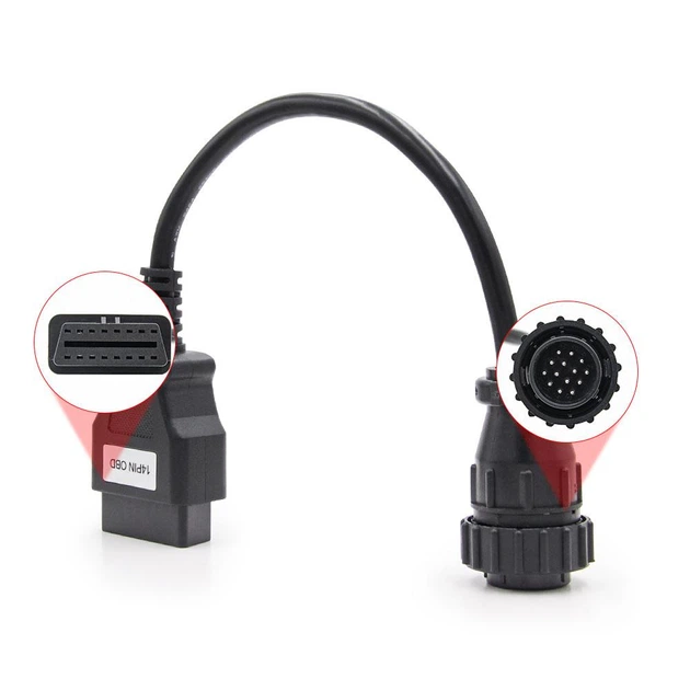 Переходник Mercedes Benz Sprinter VW LT 14 pin - OBD2 16 pin разборный - изображение 4