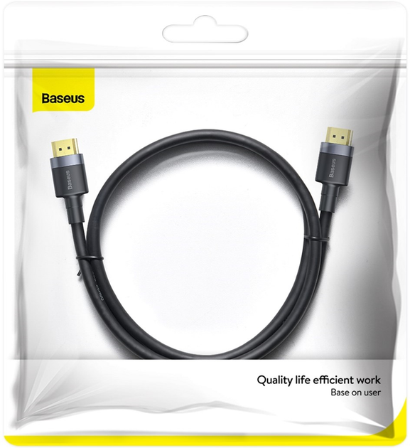 Kabel Baseus Cafule 4K HDMI Male to HDMI Male 2 m (CADKLF-F01) - obraz 6