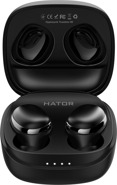 Акція на Навушники Hator Hyреrpunk Truedots HD Black (HTA-411) від Rozetka