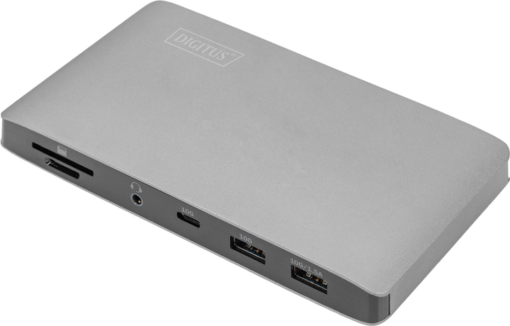 Stacja dokująca Digitus USB-C 7-portów Grey (4016032480921) - obraz 1