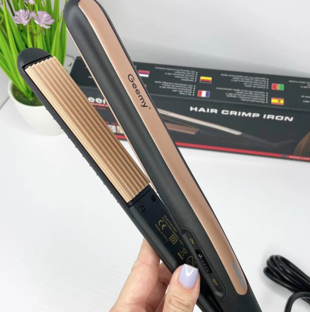 Плойка для прикорневого гофре с турмалиновым покрытыем GEEMY GM-2955 - изображение 3