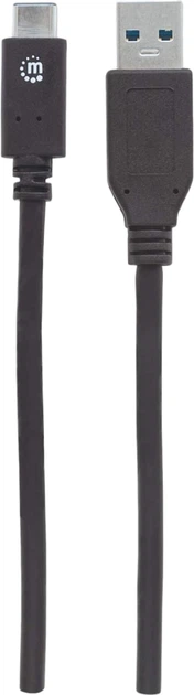 Кабель Manhattan USB 3.1 Type-C - USB 3.0 Type-A 1 м Black (766623353373) - зображення 3