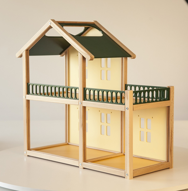 Деревянные домики для кукол от Craft (Крафт): раздвижные домики и закрытые фасады.