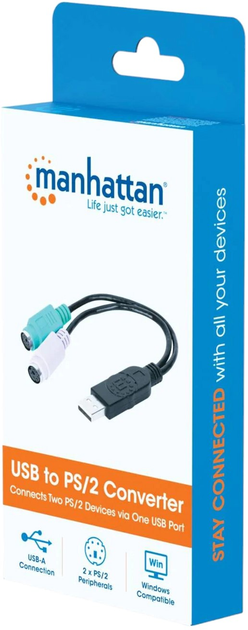 Przejściówka Manhattan USB-2x PS/2 (766623179027) - obraz 4
