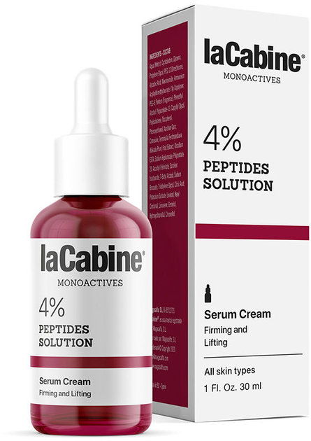 Serum do twarzy LaCabine Monoactives 4% Peptides Serum Cream 30 ml (8436550778298) - obraz 1