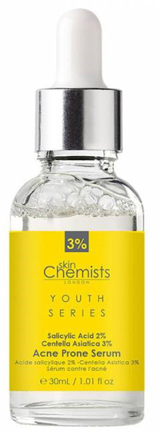Serum do twarzy Skin Chemists London Youth Series Salicylic Acid 2%, Centella Asistica 3% Acne Prone Serum 30 ml (5060881926030) - obraz 1