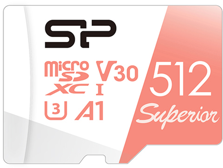 Карта пам'яті Silicon Power Superior Color microSDXC 512GB Class 10 UHS-I U3 A1 V30 + SD-адаптер (SP512GBSTXDV3V20SP) - зображення 2