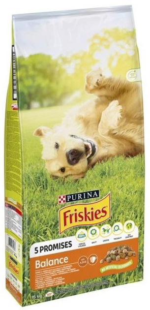 Sucha karma dla dorosłych psów Purina Friskies Balance Kurczak z warzywami 15 kg (8445291239555) - obraz 2