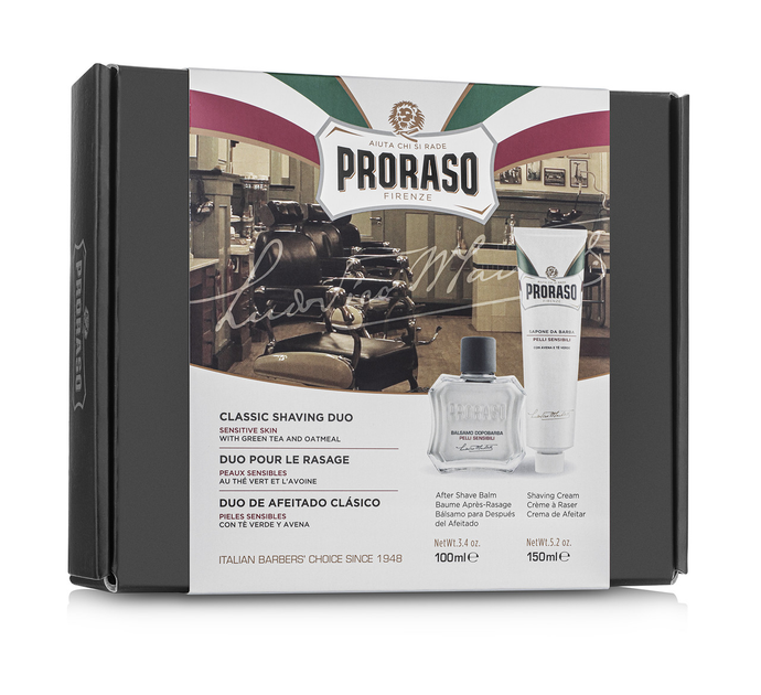 Набор для бритья подарочный Proraso Classic Shaving Duo White Line ...