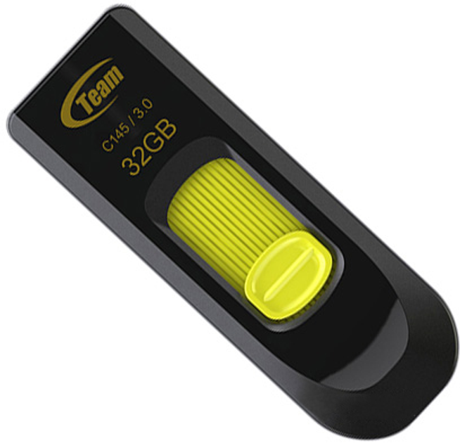 Pendrive Team Group C145 USB 3.0 32GB Yellow (TC145332GY01) - obraz 1