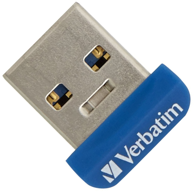 Флеш пам'ять USB Verbatim Store 'n' Stay NANO 32GB USB 3.0 Blue (0023942987109) - зображення 1