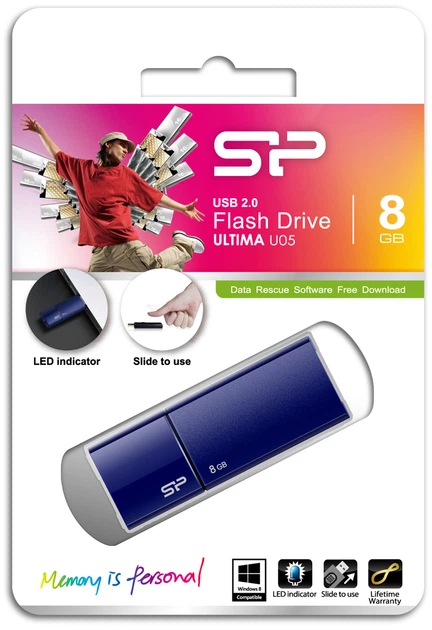 Pendrive Silicon Power Ultima U05 8GB Deep Blue (SP008GBUF2U05V1D) - obraz 5