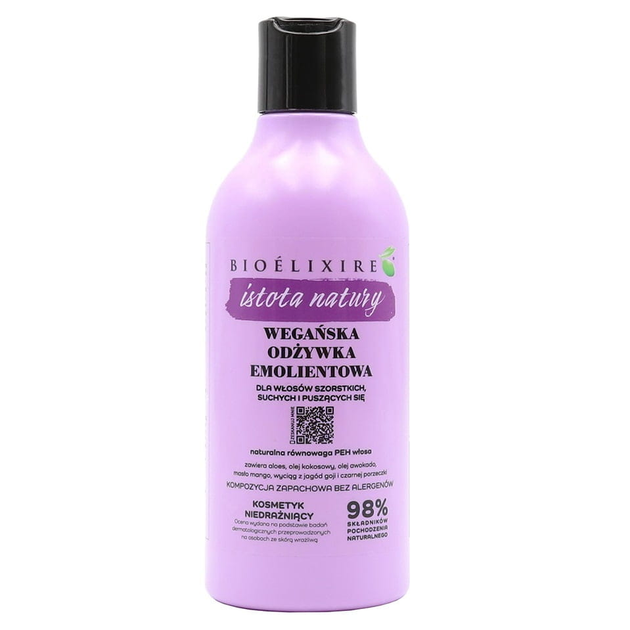 Odżywka do włosów Bioelixire Vegan Conditioner With Emollient 400 ml (5903769542727) - obraz 1