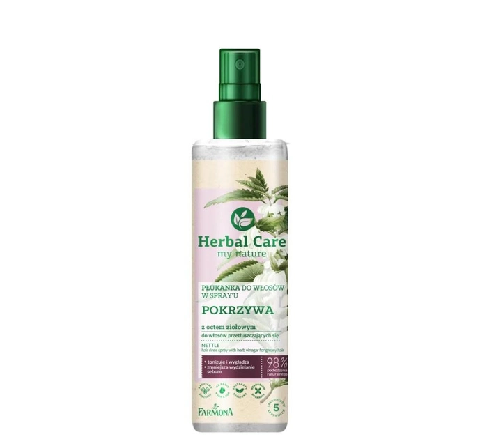 Spray-odżywka do włosów Farmona Herbal Care Normalizing Hair Rinse With Herbal Vinegar 200 ml (5900117976159) - obraz 1