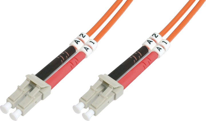 Оптоволоконний кабель Digitus duplex LC to LC M/M OM2 50/125 µ 3 m (4016032249047) - зображення 1