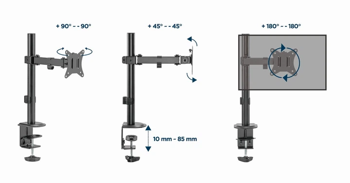 Uchwyt do monitora 17-32" Gembird MA-D1-03 - obraz 12