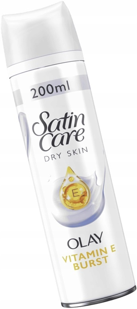 Żel do golenia Gillette Satin Care Dry Skin Olay Vitamin E 200 ml (7702018494071) - obraz 2