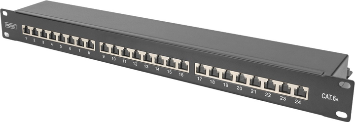 Патч-панель Digitus CAT 6A 24-port 1U 19" (4016032440260) - зображення 1