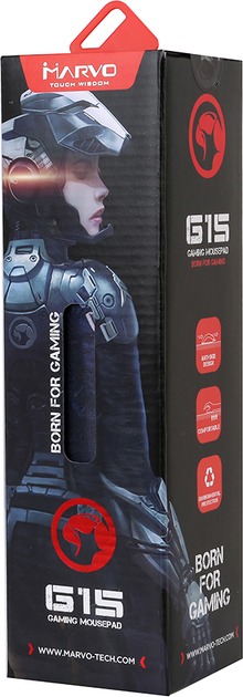 Podkładka pod mysz Marvo G15 Speed Black (6932391909058) - obraz 6