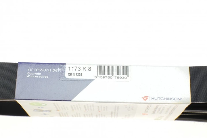 ranan　6月③ Ремень приводной HUTCHINSON 1173 K 8 Mazda 6 RF5C15909A – фото