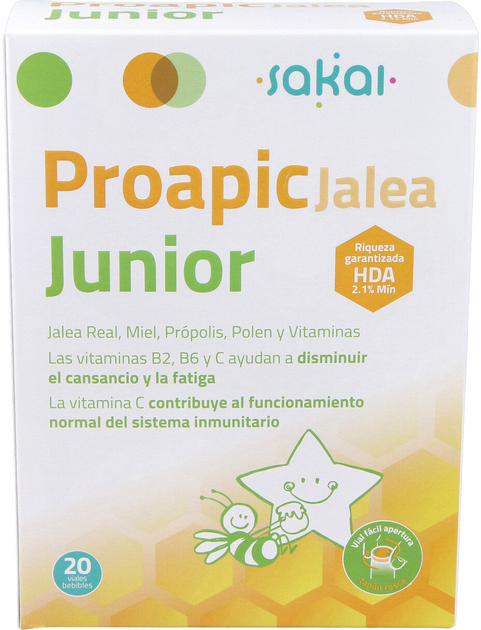 Suplement diety Sakai Proapic Jalea Junior 20 ampułek (8423245080118) - obraz 1