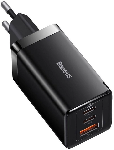 Ładowarka sieciowa Baseus GaN5 Pro 65W 2 x Type-C + USB + Cable Type-C to Type-C 100W Czarny (CCGP120201) - obraz 1