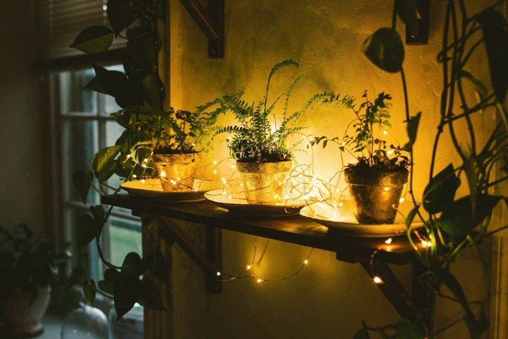 Гірлянда мідний дріт (Крапля роси) Xmas 30 Led 3м від батарейок/USB warm white - зображення 3