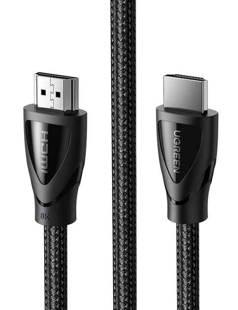 Кабель видео Ugreen HDMI 2.1 8K 3D 48Gbps HDR 1М Black (HD140) - изображение 11