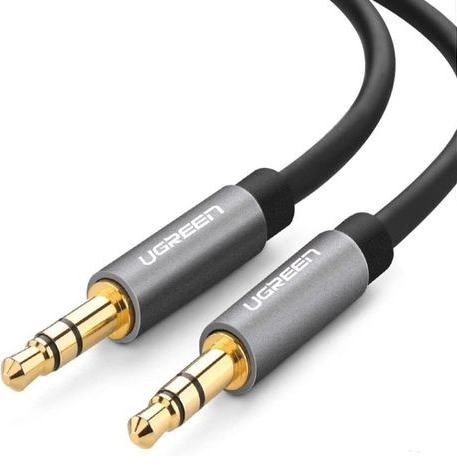 Кабель аудіо AUX Ugreen 3.5mm круглий 0.5M Black (AV119) - Фото 5 Кабель аудіо AUX Ugreen 3.5mm круглий 0.5M Black (AV119) - зображення 5