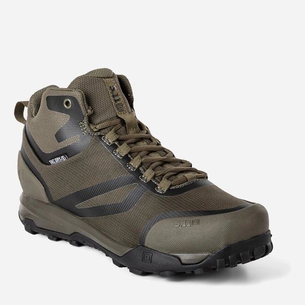 Чоловічі тактичні черевики з мембраною 5.11 Tactical A/T Mid Waterproof Boot 12446-186 45 (11US) 29.6 см Ranger Green (2000980622962) - зображення 2