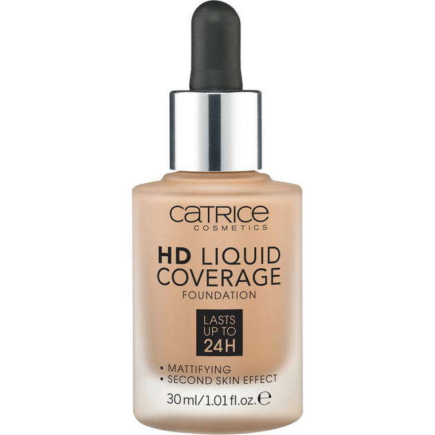 Fundacja do twarzy Catrice Hd Liquid Coverage Foundation Lasts Up Tp 24h 036 Hazelnut 30 ml (4059729034410) - obraz 1