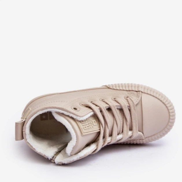 Дитячі кеди для дівчинки Big Star Shoes MM374012 33 Світло-бежеві (5900714657932) - зображення 6