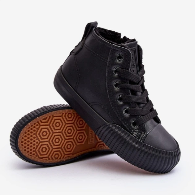 Дитячі кеди для дівчинки Big Star Shoes MM374014 30 Чорні (5900714657963) - зображення 4