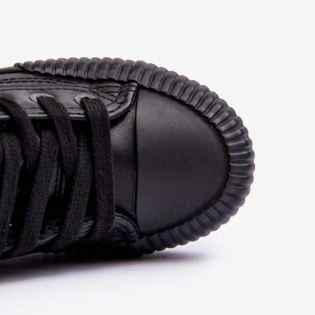 Дитячі кеди для дівчинки Big Star Shoes MM374014 33 Чорні (5900714657994) - зображення 6