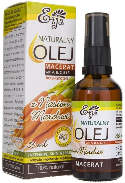Naturalny olej do ciała Etja z Nasion Marchwi 50 ml (5901138386347) - obraz 1