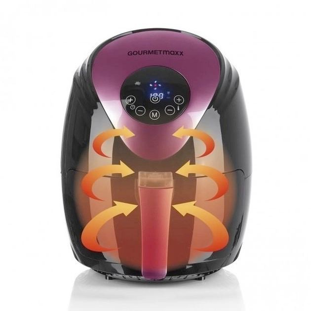 Аэрофритюрница GOURMETmaxx LQ-2502B Black/Purple - изображение 6