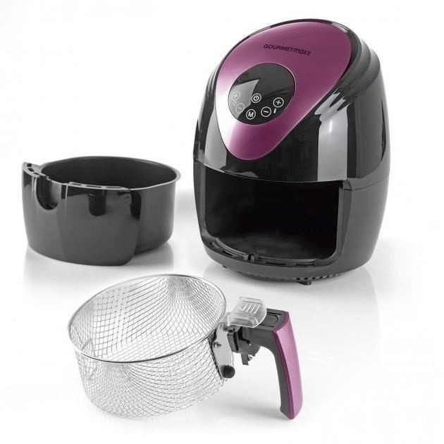 Аэрофритюрница GOURMETmaxx LQ-2502B Black/Purple - изображение 8