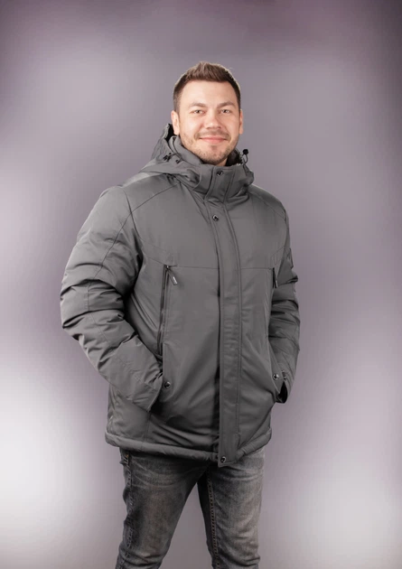 Куртка зима Panda мужская , Серый,7XL – Брендовая одежда | ROZETKA